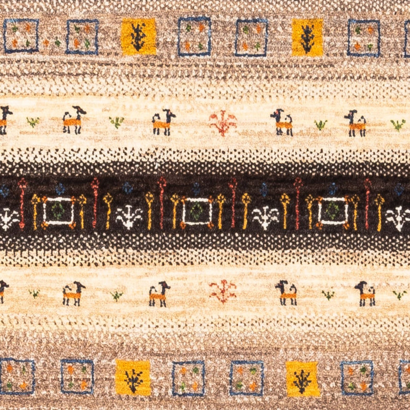 Alfombra Gabbeh - Loribaft Persa - Real - 135 x 87 cm - multicolor