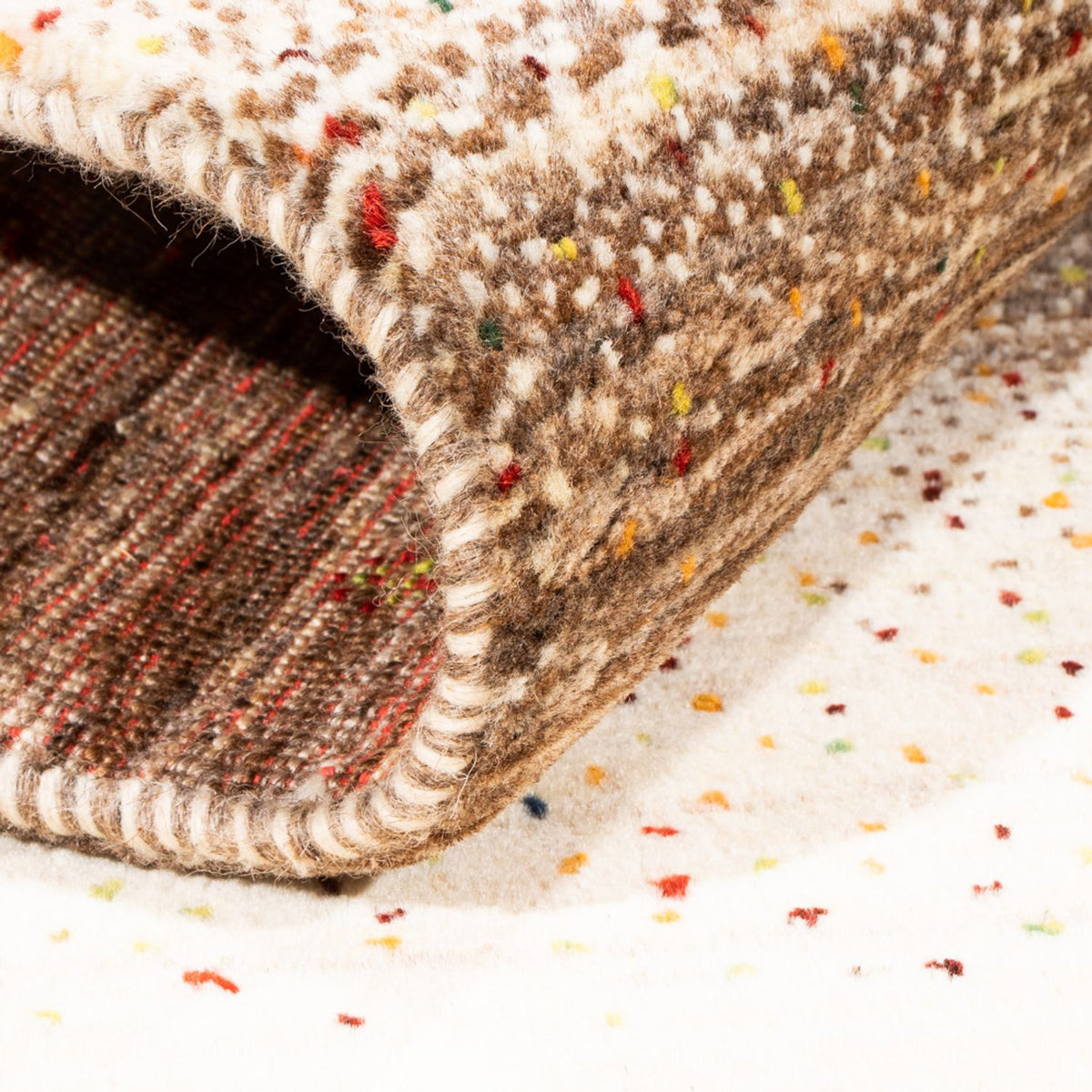 Alfombra Gabbeh - Loribaft Persa - Real - 121 x 82 cm - gris