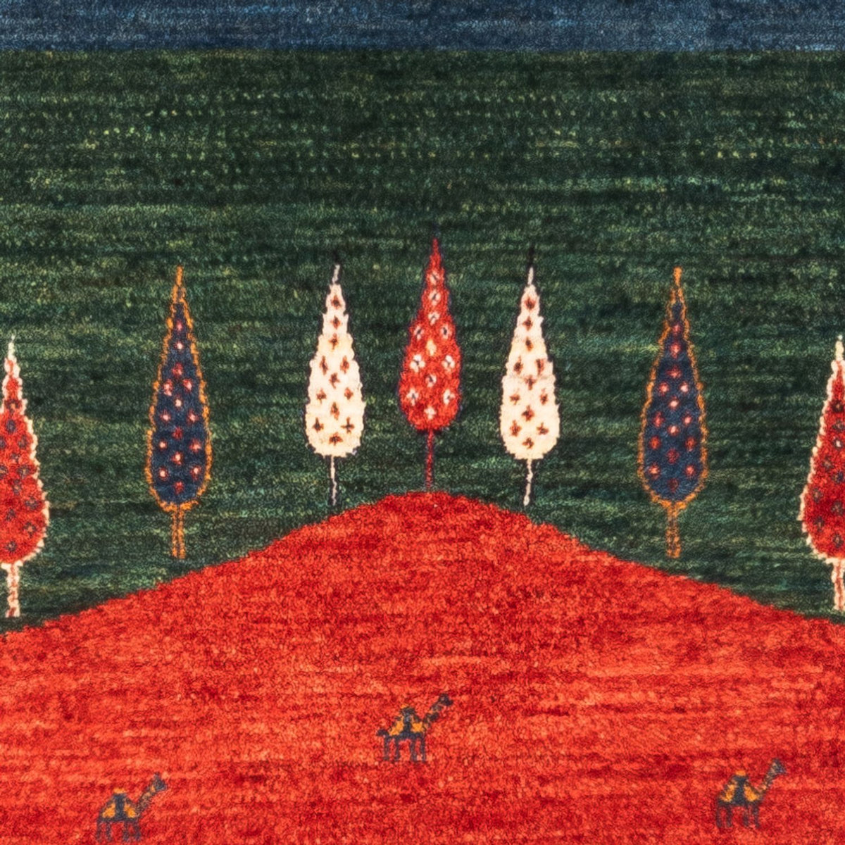 Alfombra Gabbeh - Loribaft Persa - Real - 126 x 82 cm - multicolor