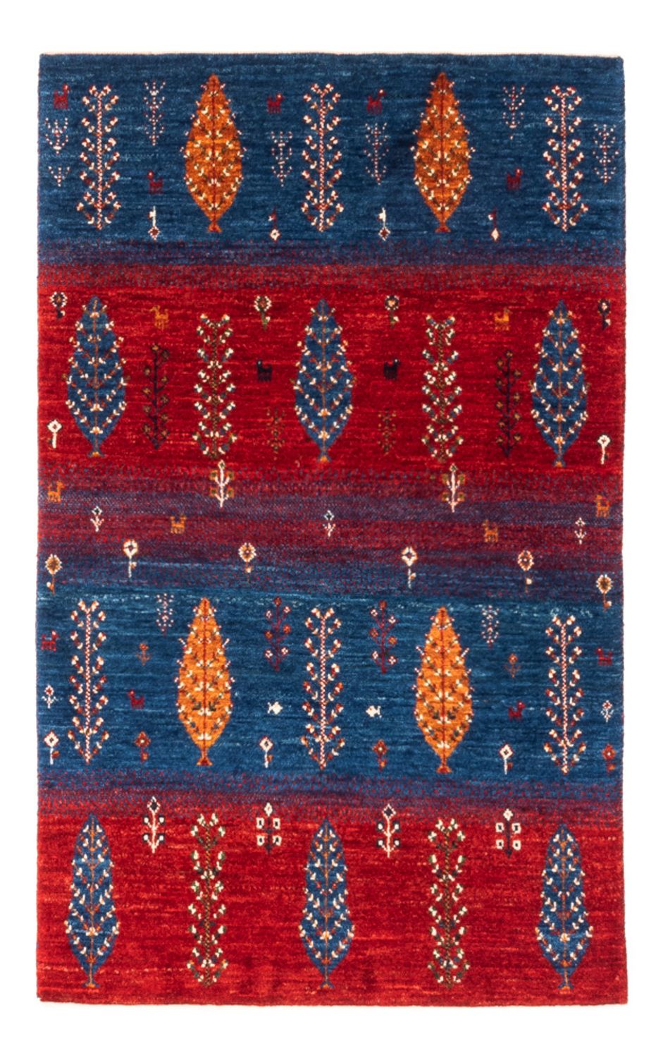 Alfombra Gabbeh - Loribaft Persa - Real - 130 x 82 cm - multicolor