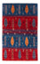 Alfombra Gabbeh - Loribaft Persa - Real - 130 x 82 cm - multicolor