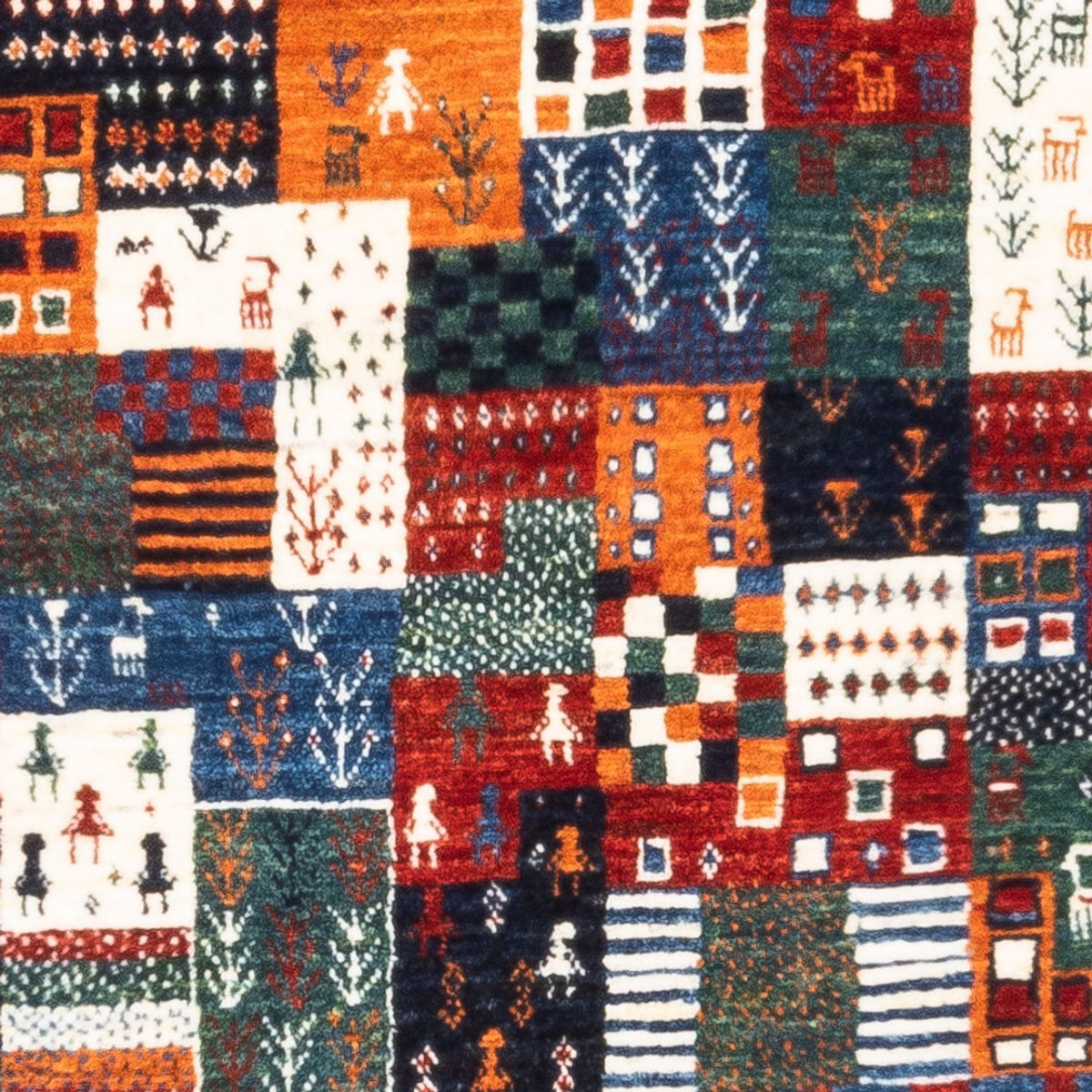 Alfombra Gabbeh - Loribaft Persa - Real - 125 x 83 cm - multicolor