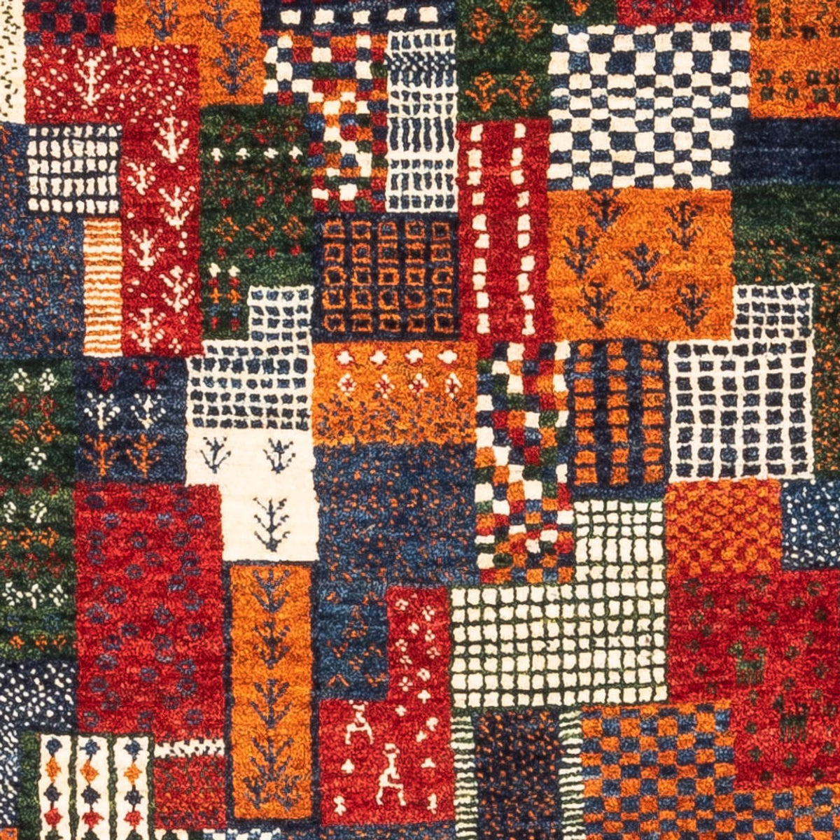 Alfombra Gabbeh - Loribaft Persa - Real - 120 x 80 cm - multicolor