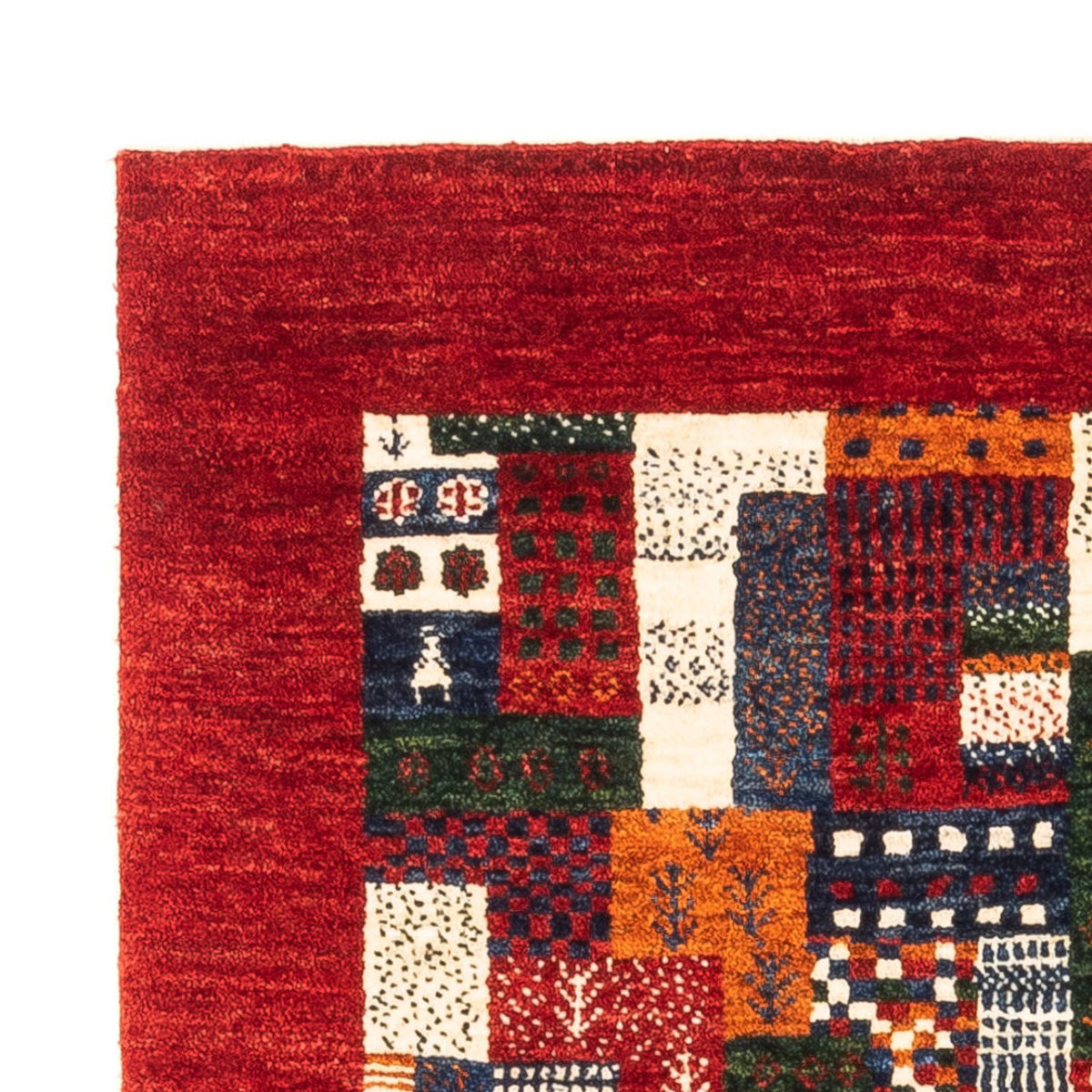 Alfombra Gabbeh - Loribaft Persa - Real - 120 x 80 cm - multicolor