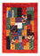 Alfombra Gabbeh - Loribaft Persa - Real - 118 x 84 cm - multicolor