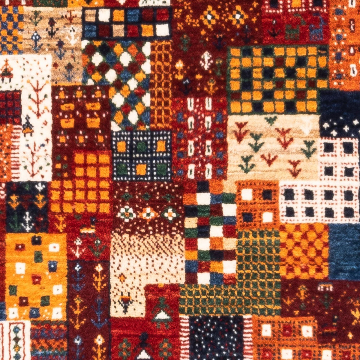 Alfombra Gabbeh - Loribaft Persa - Real - 128 x 85 cm - multicolor