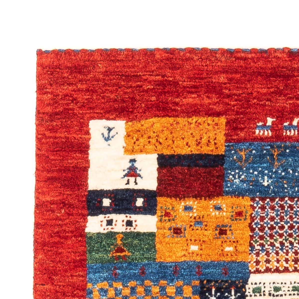 Alfombra Gabbeh - Loribaft Persa - Real - 119 x 79 cm - multicolor