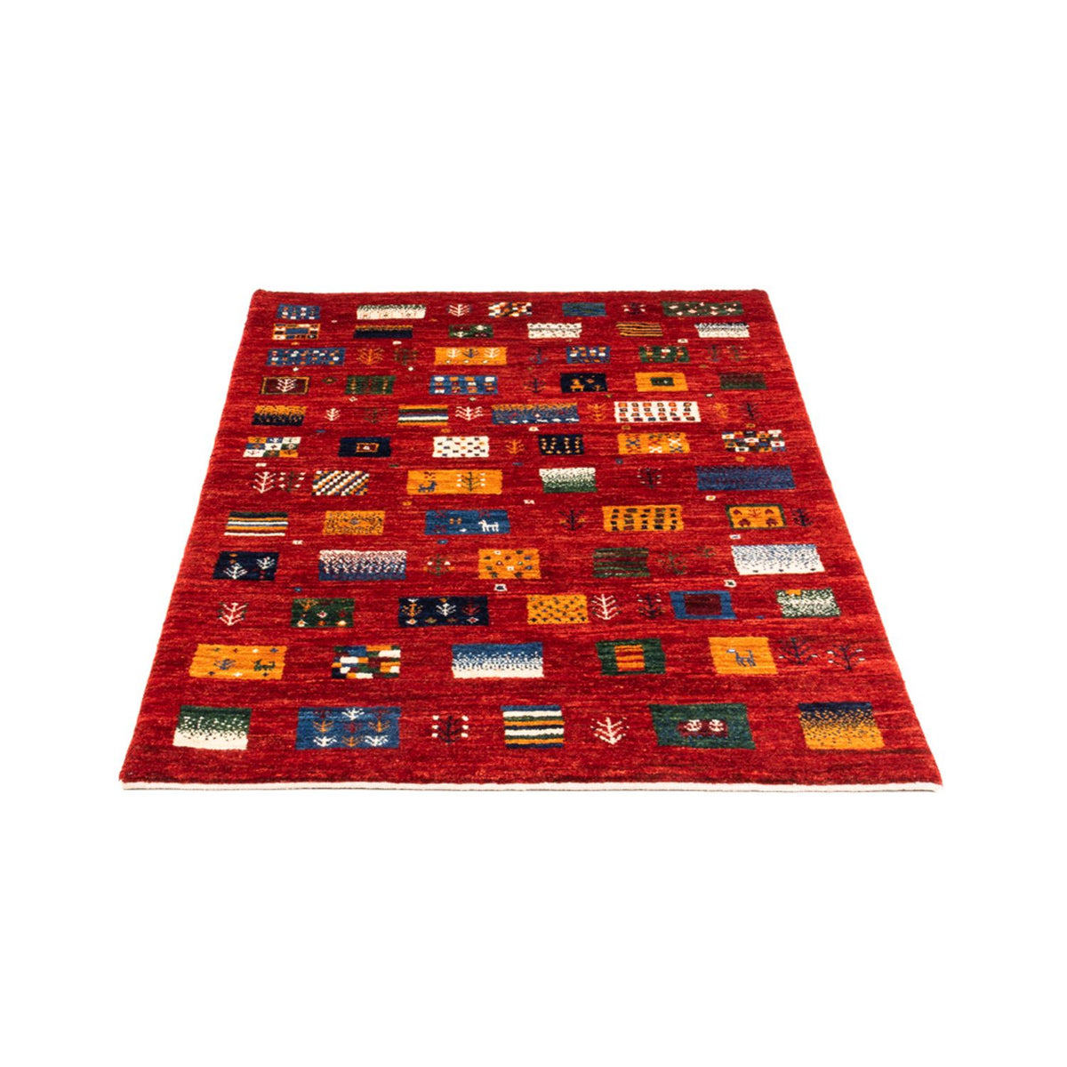 Alfombra Gabbeh - Loribaft Persa - Real - 130 x 85 cm - multicolor