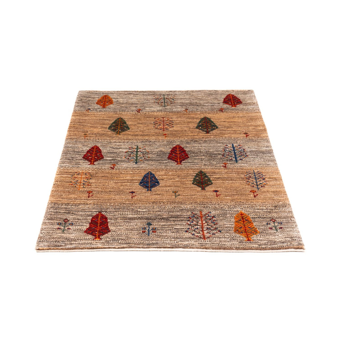 Alfombra Gabbeh - Loribaft Persa - Real - 123 x 81 cm - multicolor