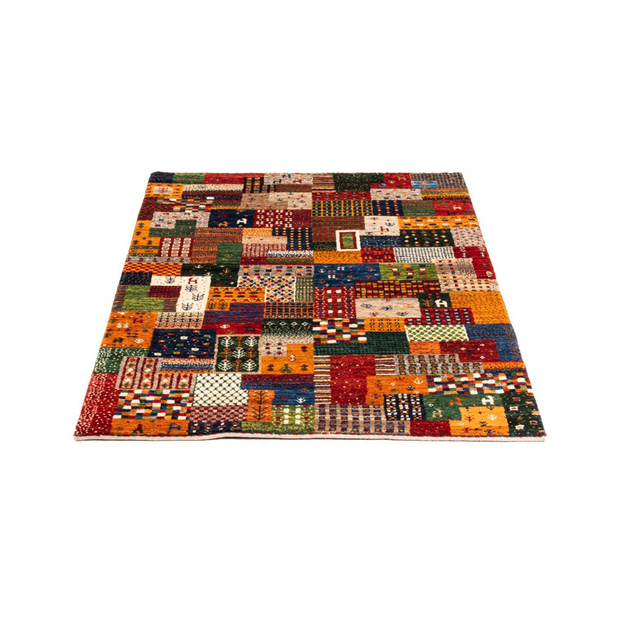 Alfombra Gabbeh - Loribaft Persa - Real - 130 x 86 cm - multicolor
