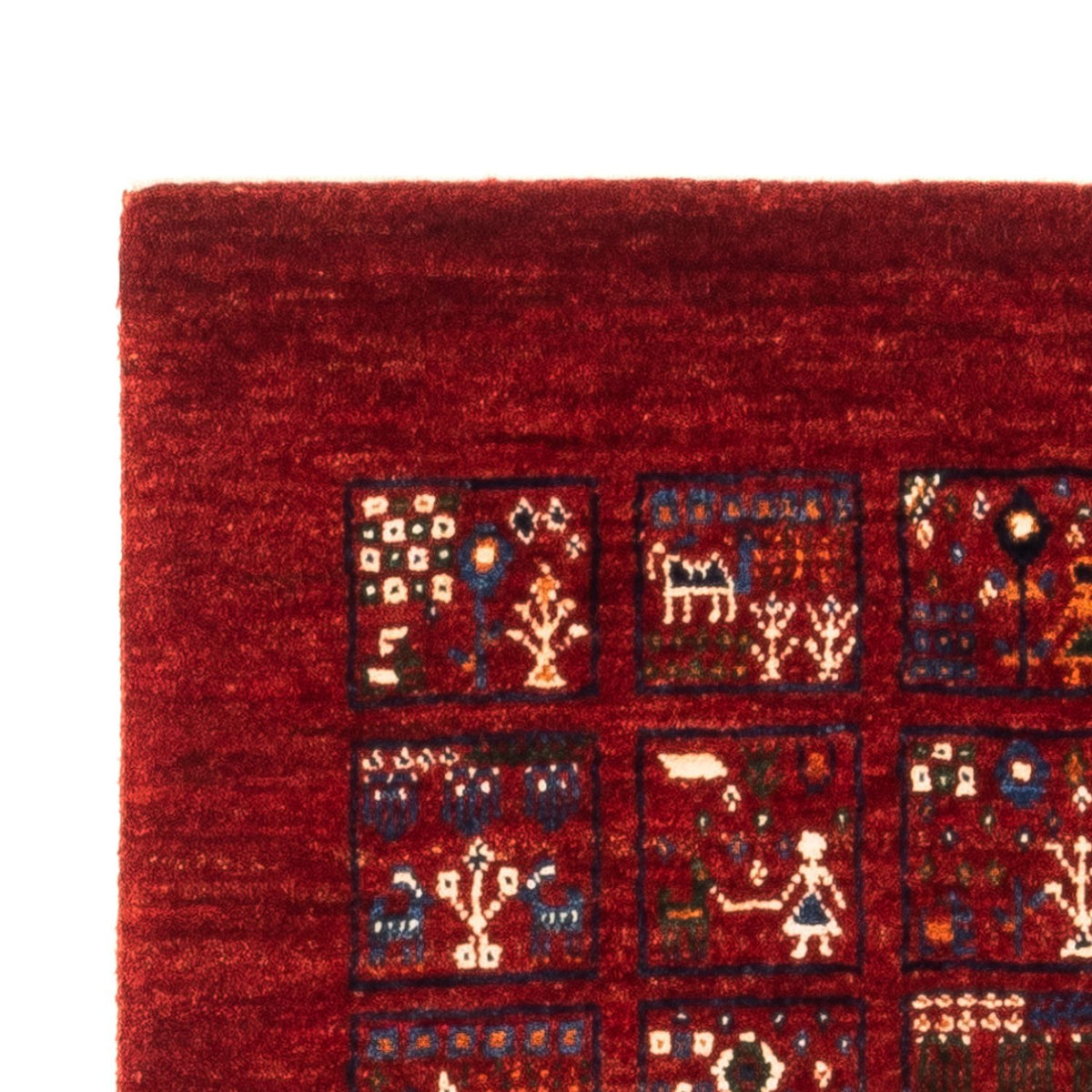 Alfombra Gabbeh - Loribaft Persa - Real - 133 x 83 cm - multicolor