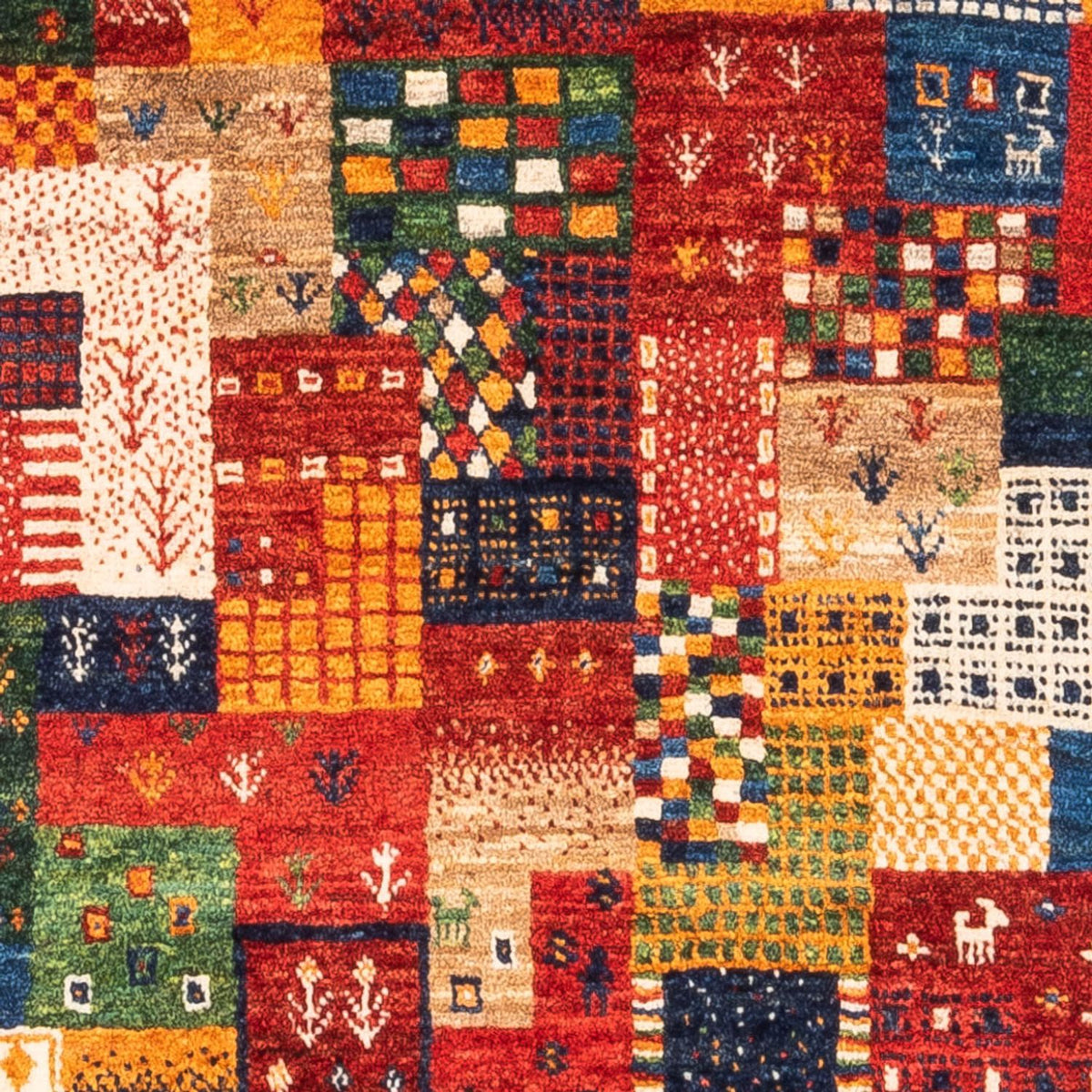 Alfombra Gabbeh - Loribaft Persa - Real - 123 x 87 cm - multicolor