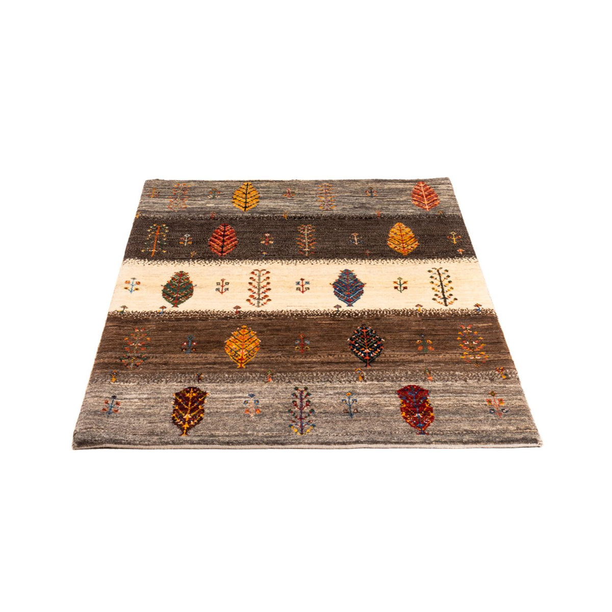 Alfombra Gabbeh - Loribaft Persa - Real - 122 x 84 cm - multicolor