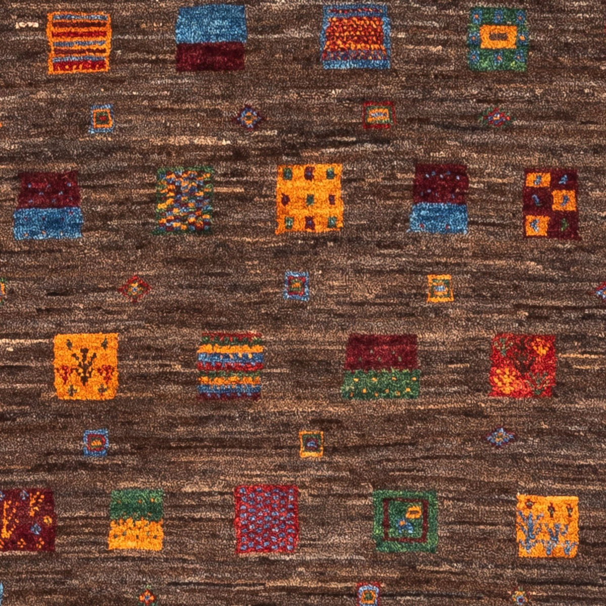 Alfombra Gabbeh - Loribaft Persa - Real - 119 x 82 cm - gris