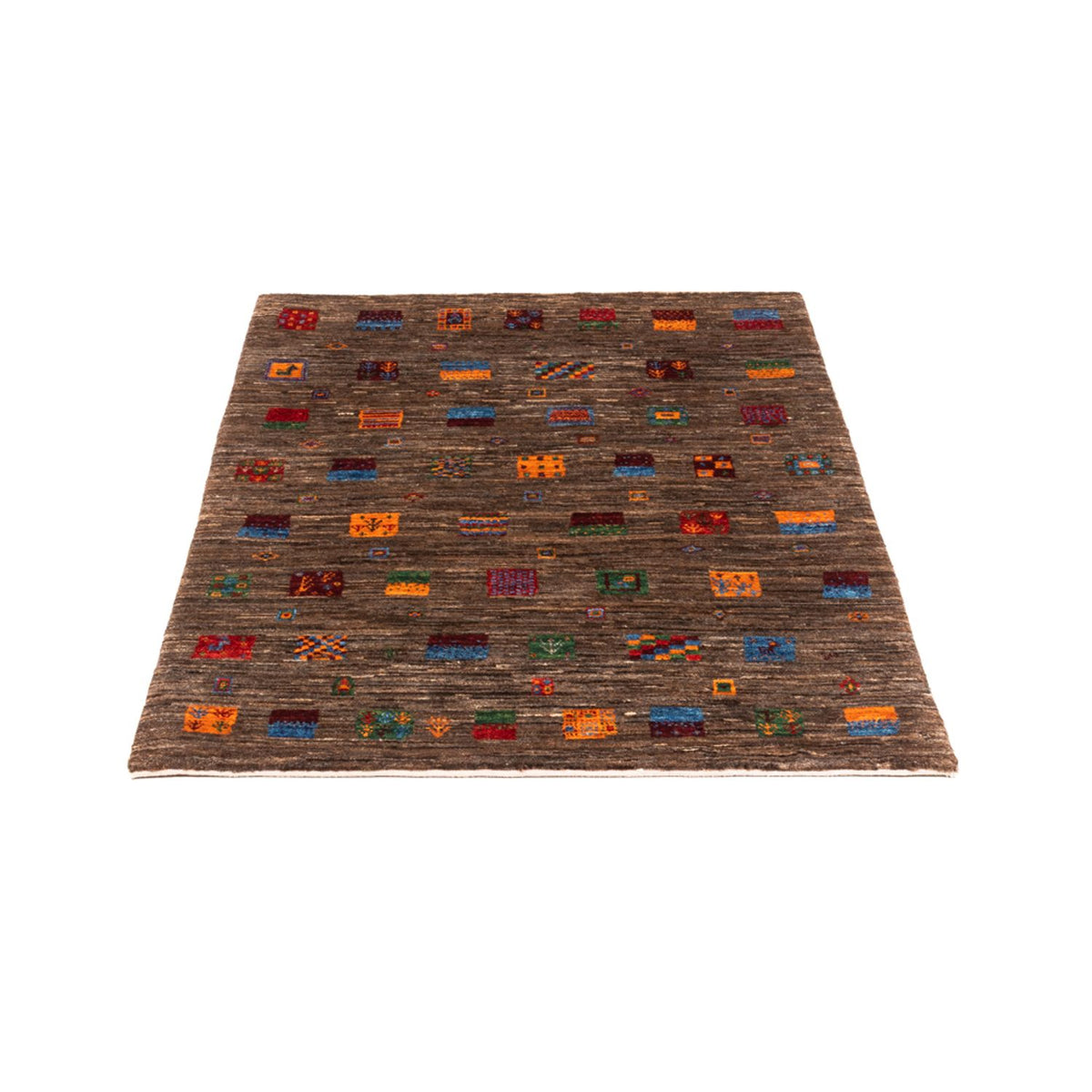 Alfombra Gabbeh - Loribaft Persa - Real - 119 x 82 cm - gris