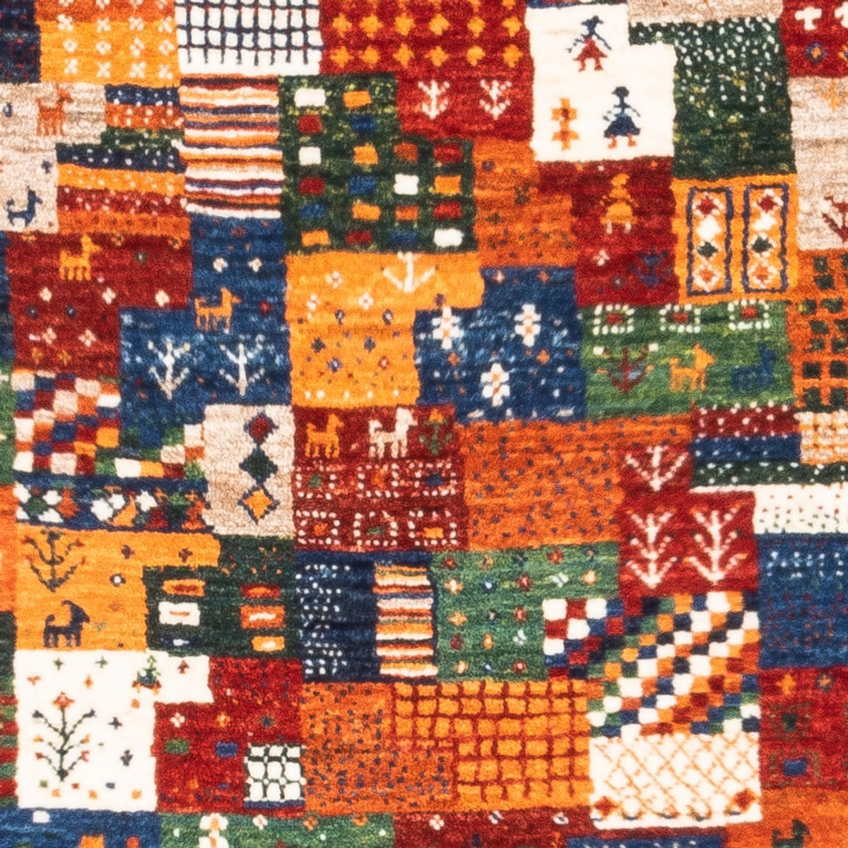 Alfombra Gabbeh - Loribaft Persa - Real - 125 x 80 cm - multicolor