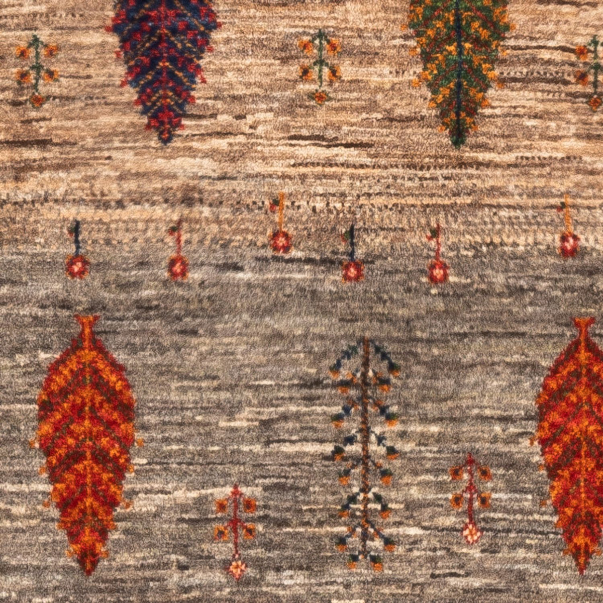 Alfombra Gabbeh - Loribaft Persa - Real - 133 x 81 cm - multicolor