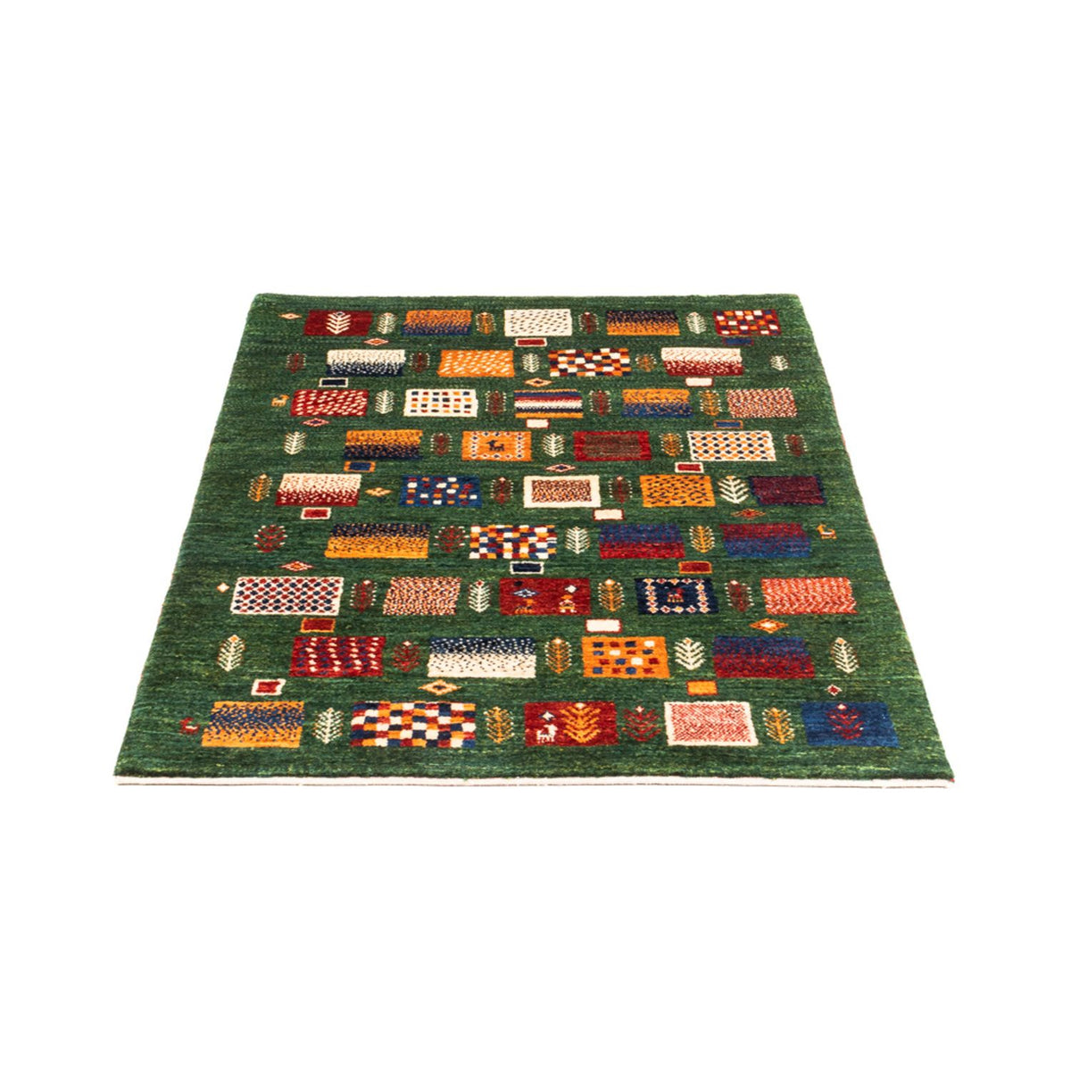 Alfombra Gabbeh - Loribaft Persa - Real - 117 x 83 cm - multicolor