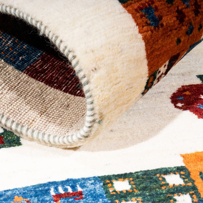 Alfombra Gabbeh - Loribaft Persa - Real - 128 x 80 cm - multicolor