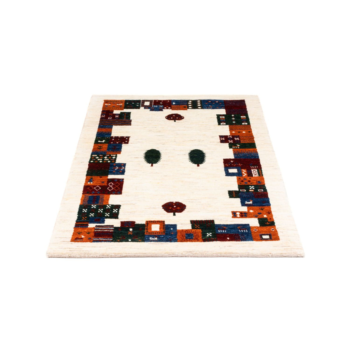 Alfombra Gabbeh - Loribaft Persa - Real - 128 x 80 cm - multicolor