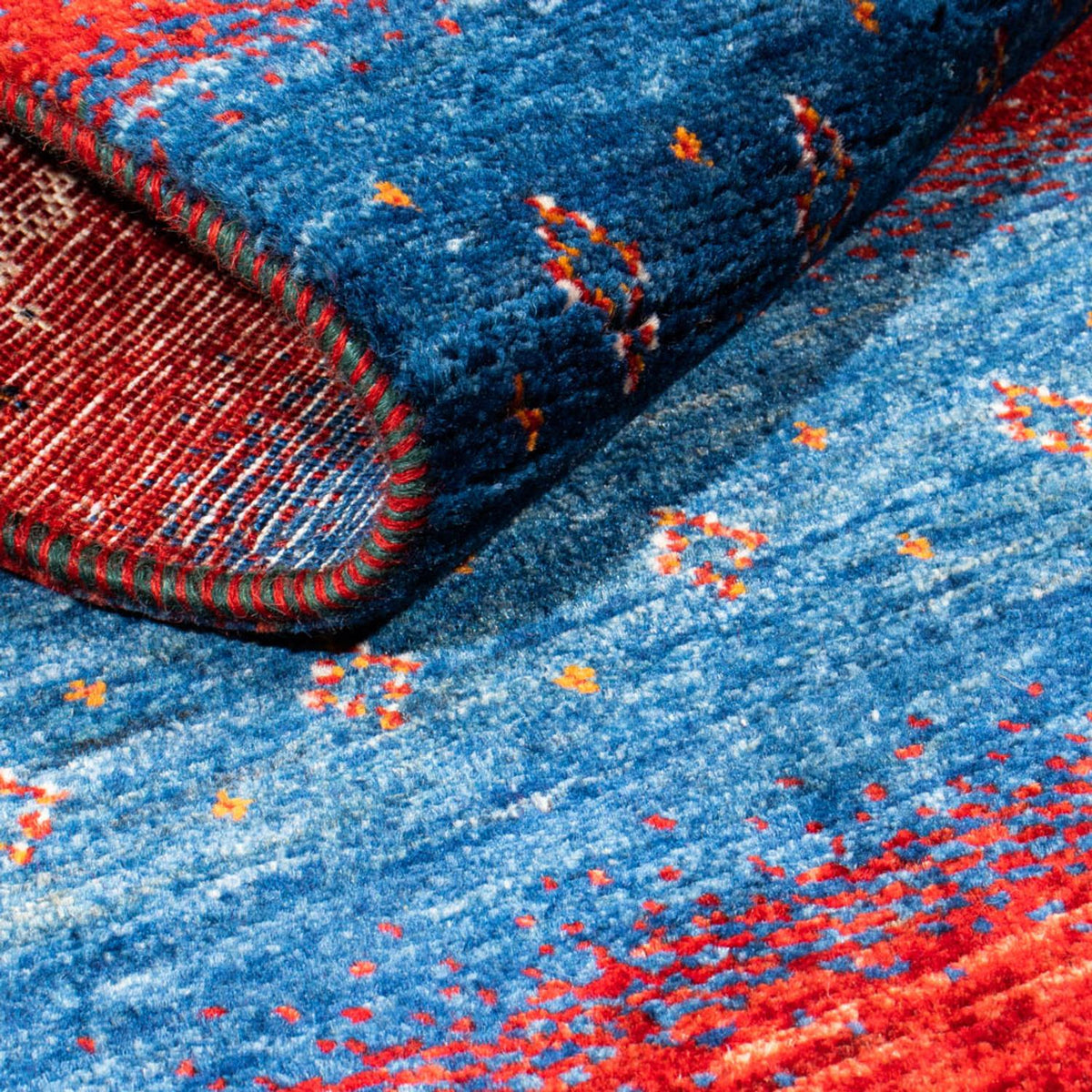 Alfombra Gabbeh - Loribaft Persa - Real - 140 x 85 cm - multicolor