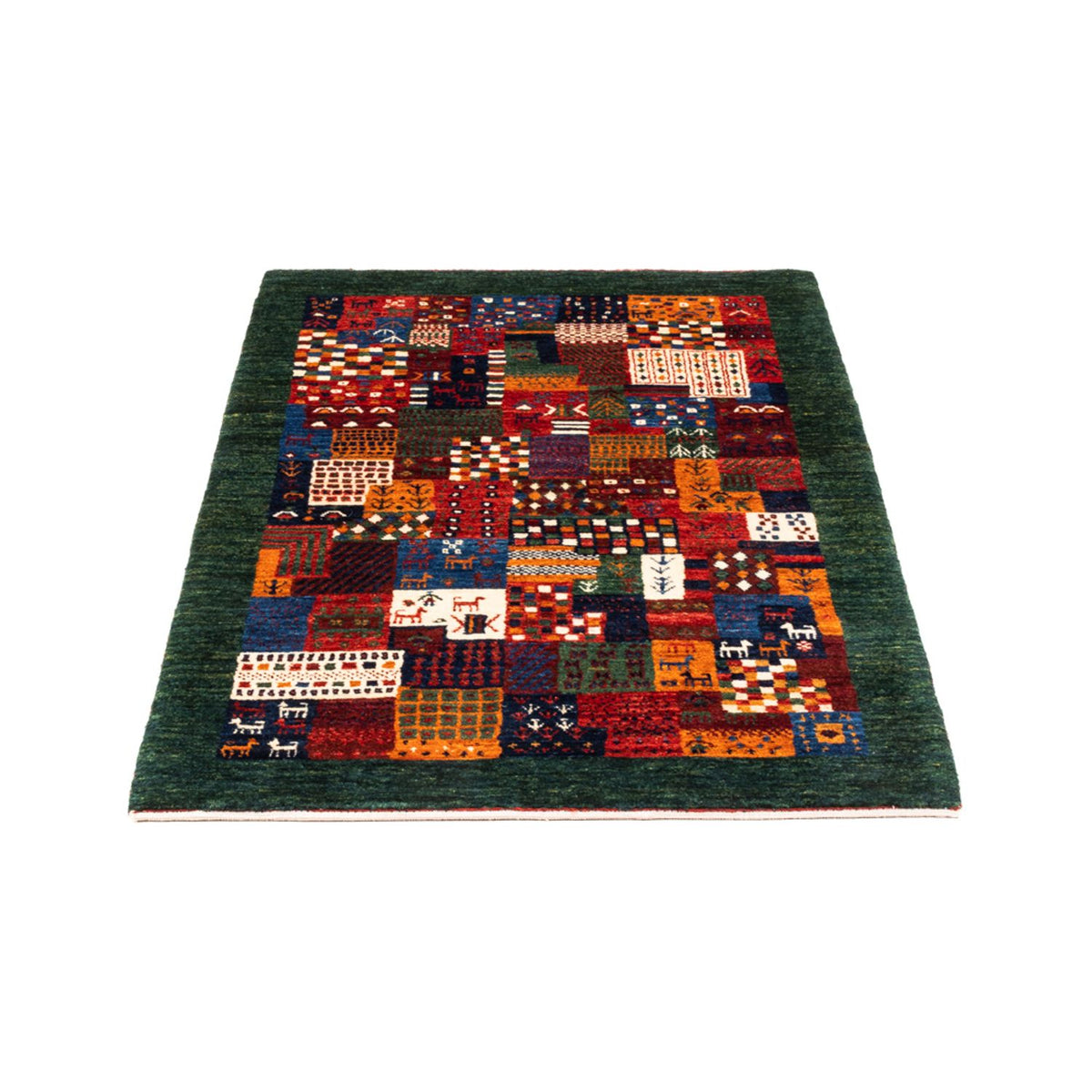 Alfombra Gabbeh - Loribaft Persa - Real - 134 x 82 cm - multicolor