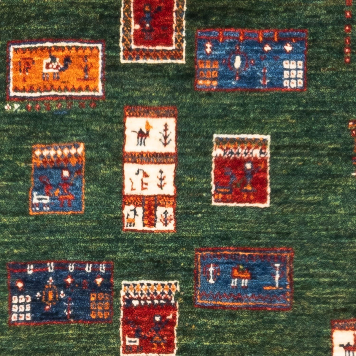 Alfombra Gabbeh - Loribaft Persa - Real - 135 x 83 cm - multicolor