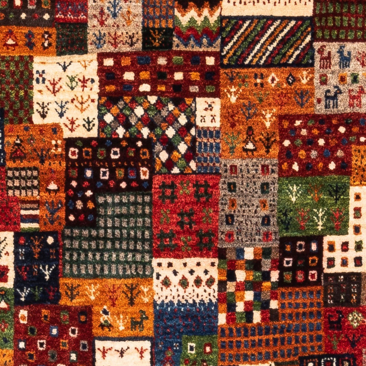 Alfombra Gabbeh - Loribaft Persa - Real - 142 x 88 cm - multicolor