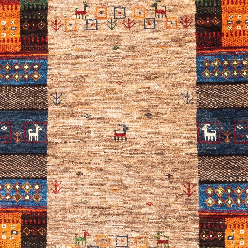 Alfombra Gabbeh - Loribaft Persa - Real - 147 x 86 cm - multicolor