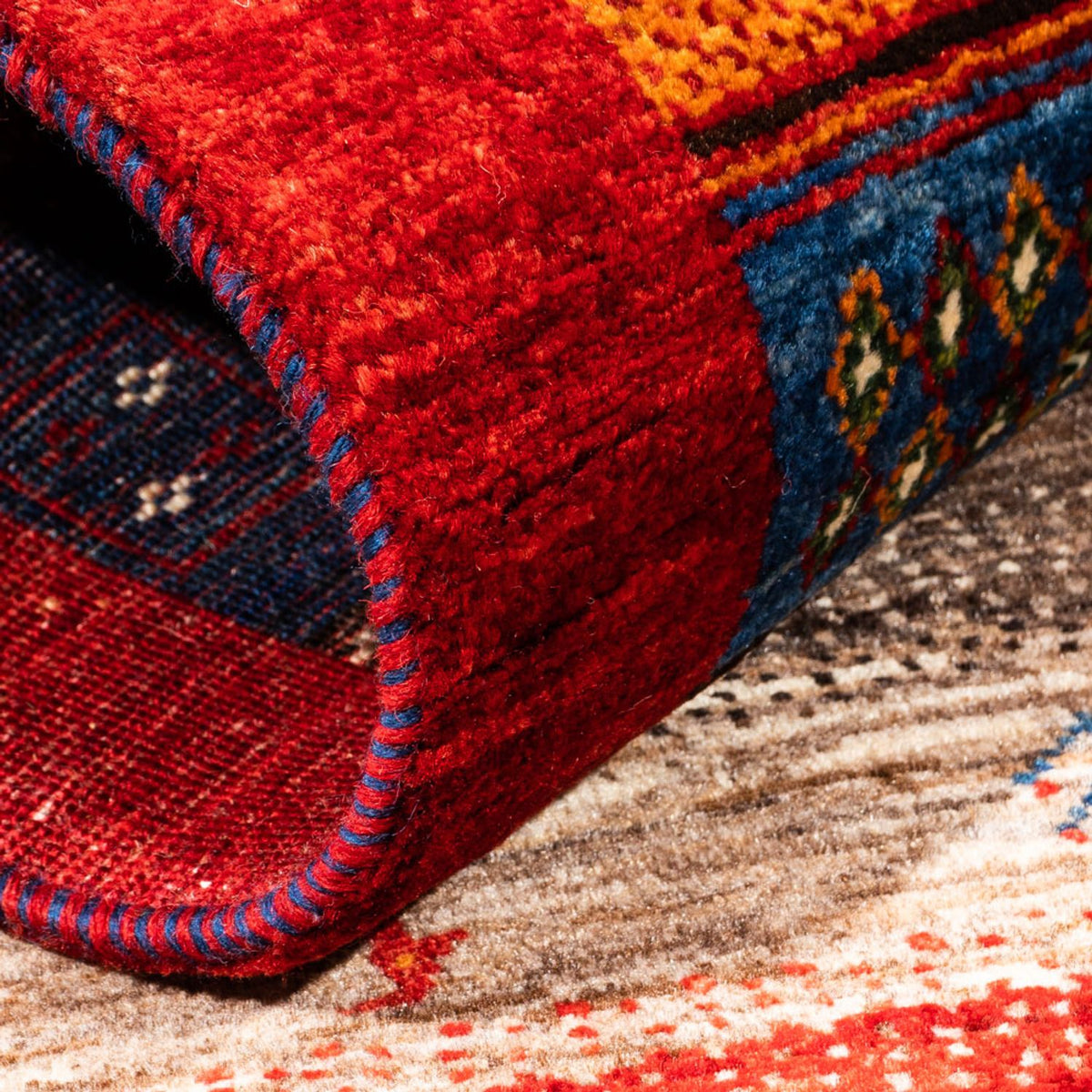 Alfombra Gabbeh - Loribaft Persa - Real - 147 x 86 cm - multicolor