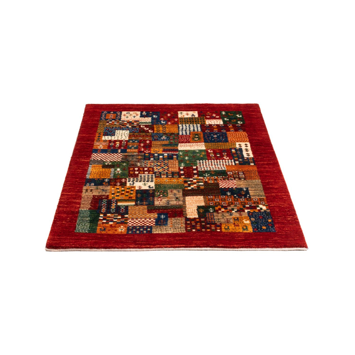 Alfombra Gabbeh - Loribaft Persa - Real - 134 x 90 cm - multicolor