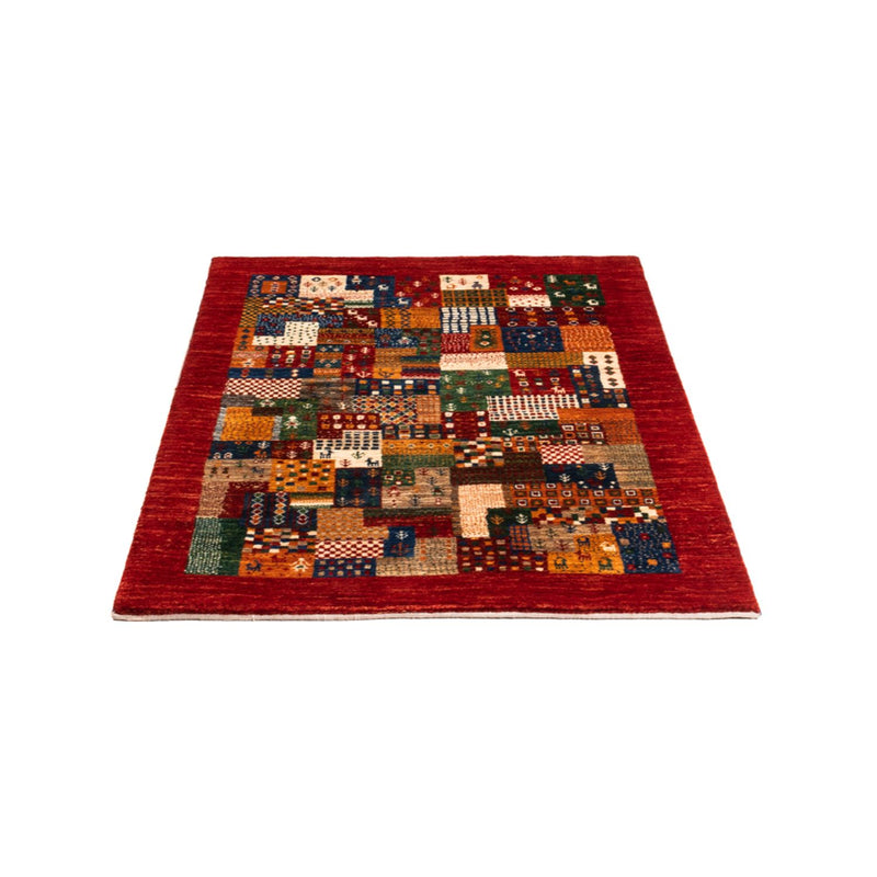 Alfombra Gabbeh - Loribaft Persa - Real - 134 x 90 cm - multicolor