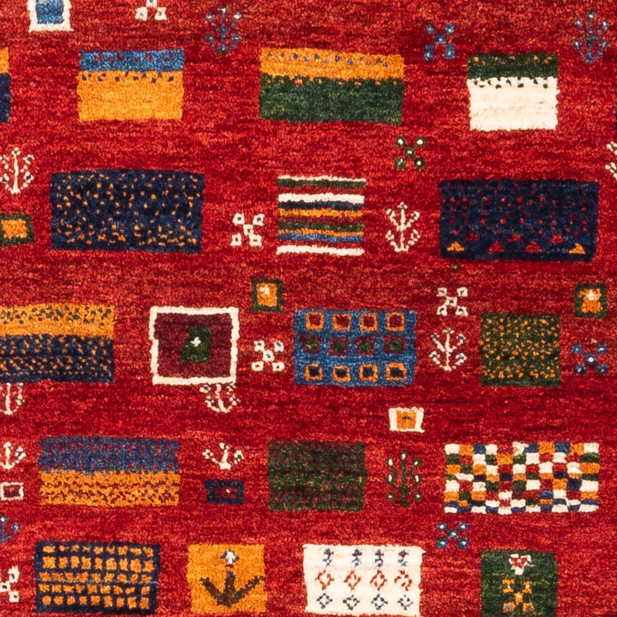 Alfombra Gabbeh - Loribaft Persa - Real - 126 x 84 cm - multicolor