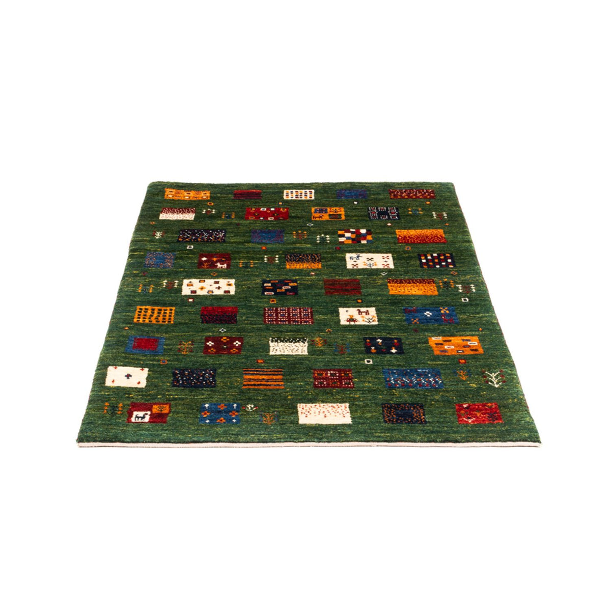 Alfombra Gabbeh - Loribaft Persa - Real - 129 x 88 cm - multicolor