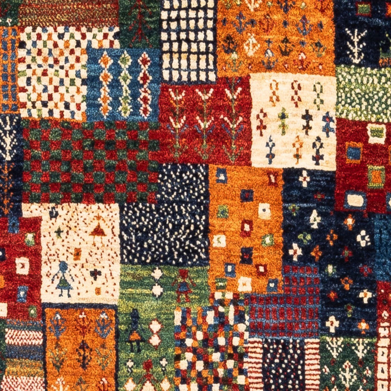 Alfombra Gabbeh - Loribaft Persa - Real - 128 x 86 cm - multicolor