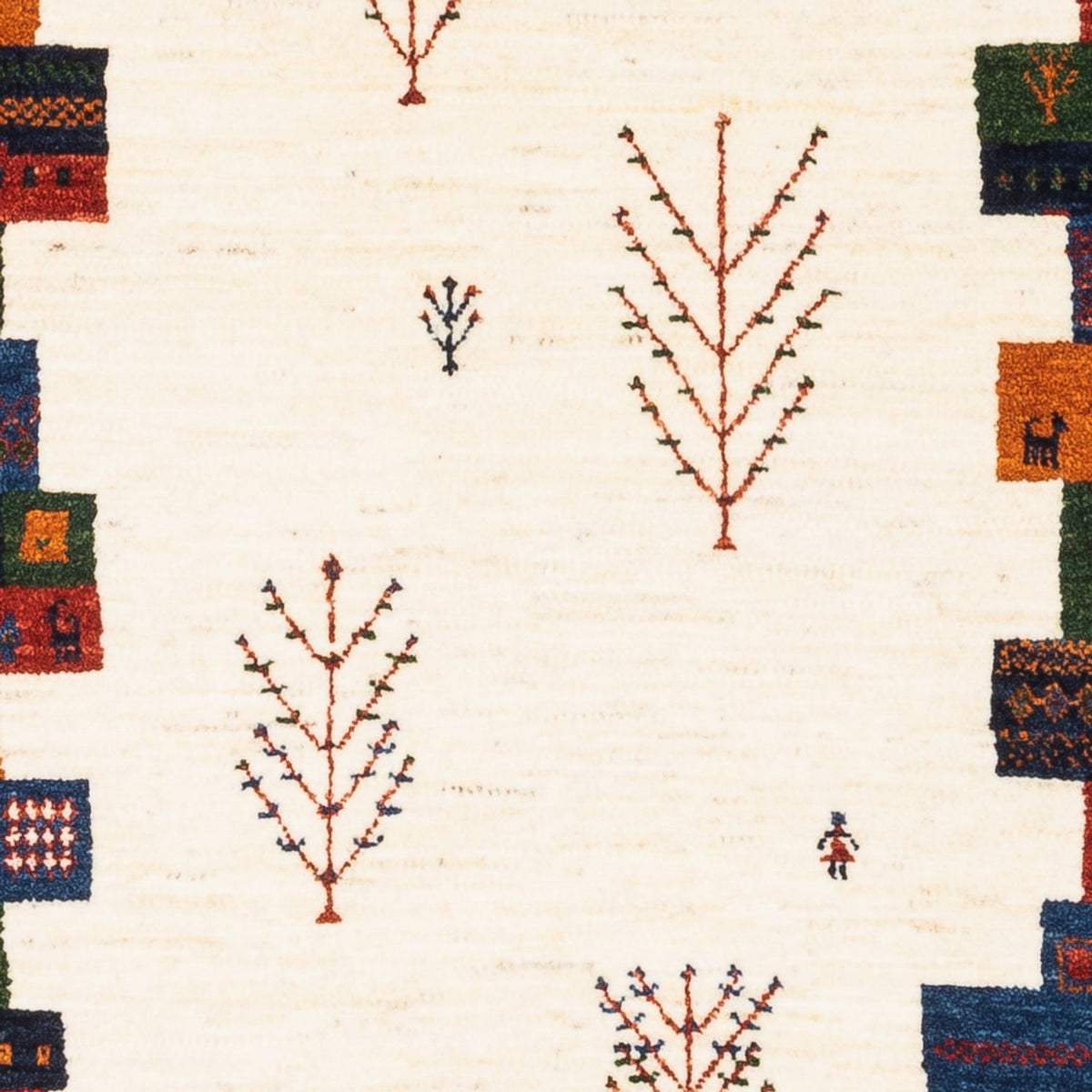 Alfombra Gabbeh - Loribaft Persa - Real - 120 x 84 cm - multicolor