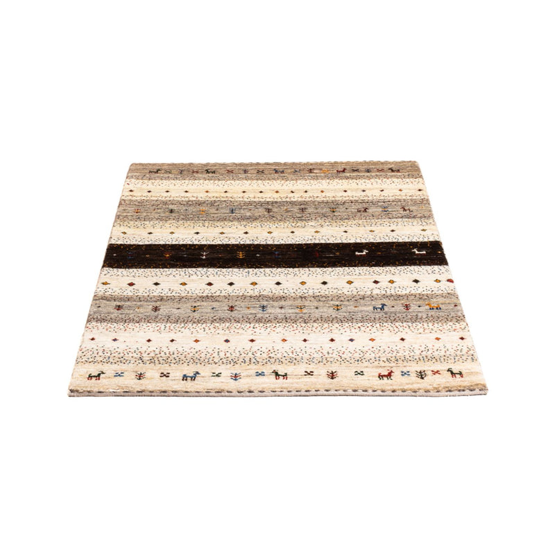 Alfombra Gabbeh - Loribaft Persa - Real - 121 x 84 cm - multicolor