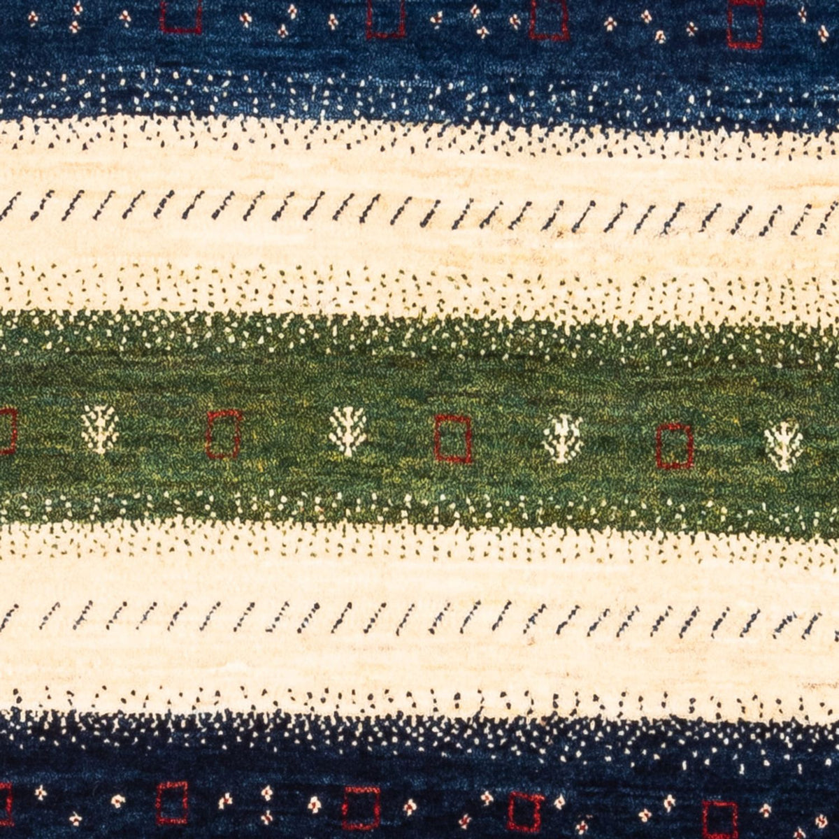 Alfombra Gabbeh - Loribaft Persa - Real - 140 x 85 cm - multicolor