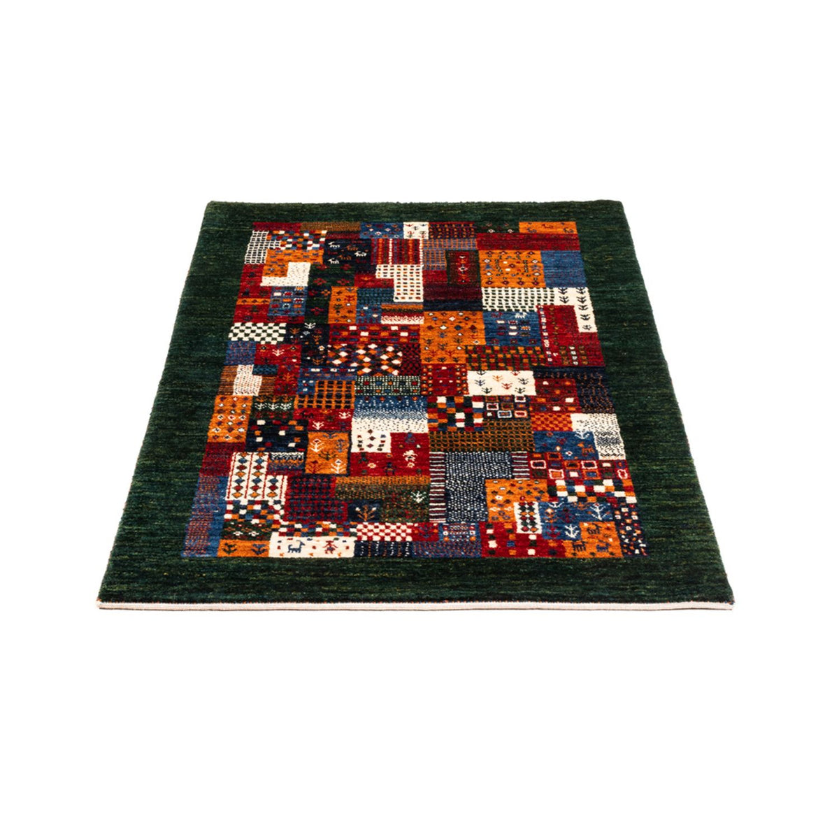Alfombra Gabbeh - Loribaft Persa - Real - 133 x 83 cm - multicolor