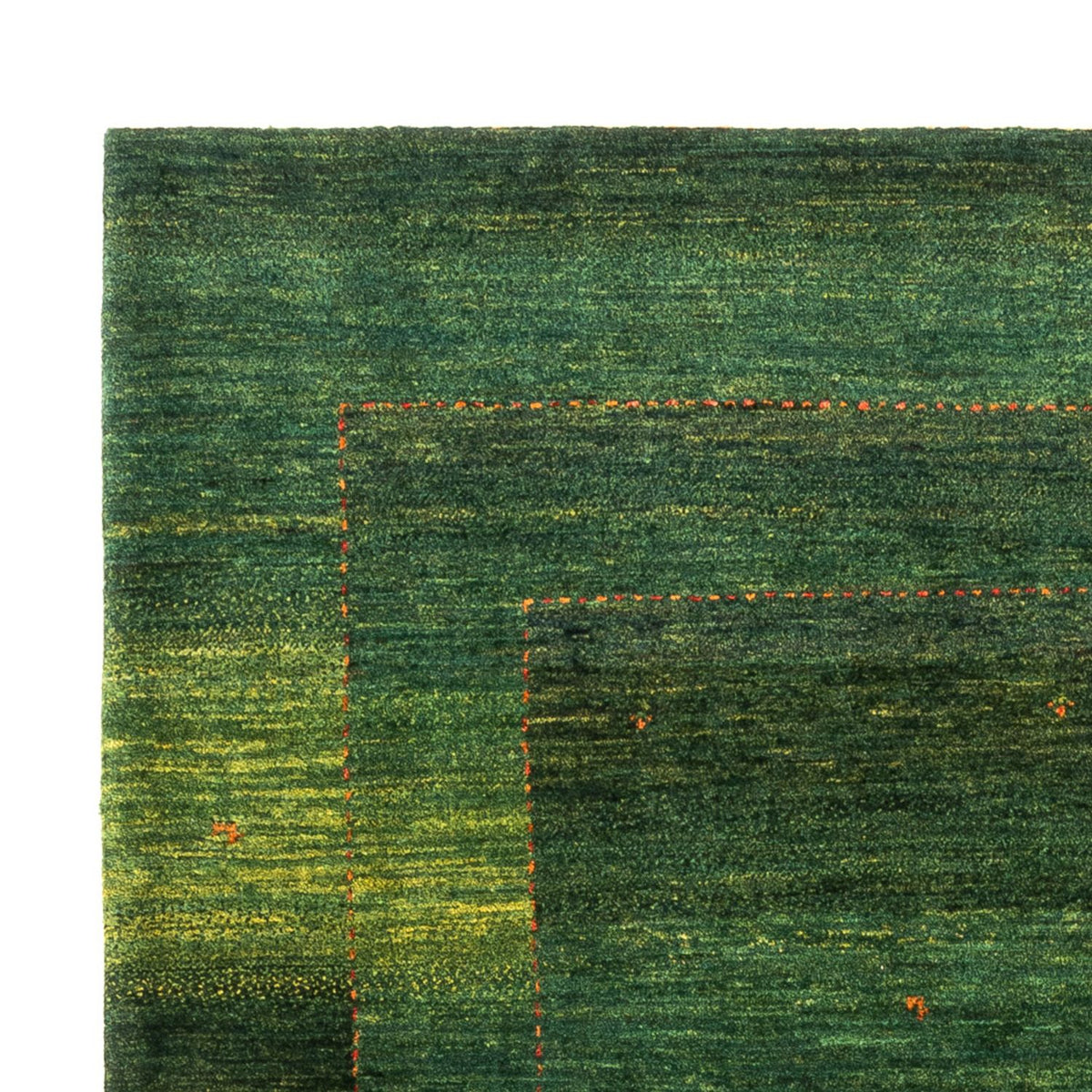Alfombra Gabbeh - Loribaft Persa - 191 x 153 cm - verde