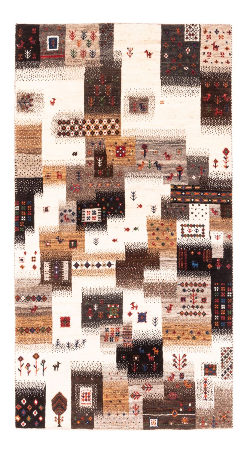 Alfombra Gabbeh - Loribaft Persa - Real - 147 x 85 cm - gris