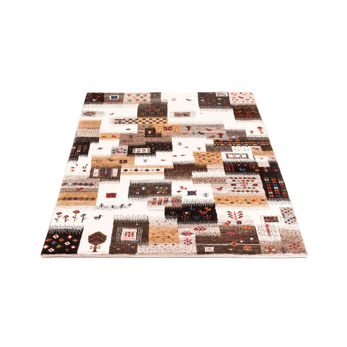 Alfombra Gabbeh - Loribaft Persa - Real - 147 x 85 cm - gris