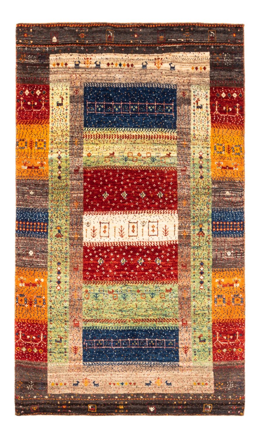 Alfombra Gabbeh - Loribaft Persa - Real - 145 x 90 cm - multicolor
