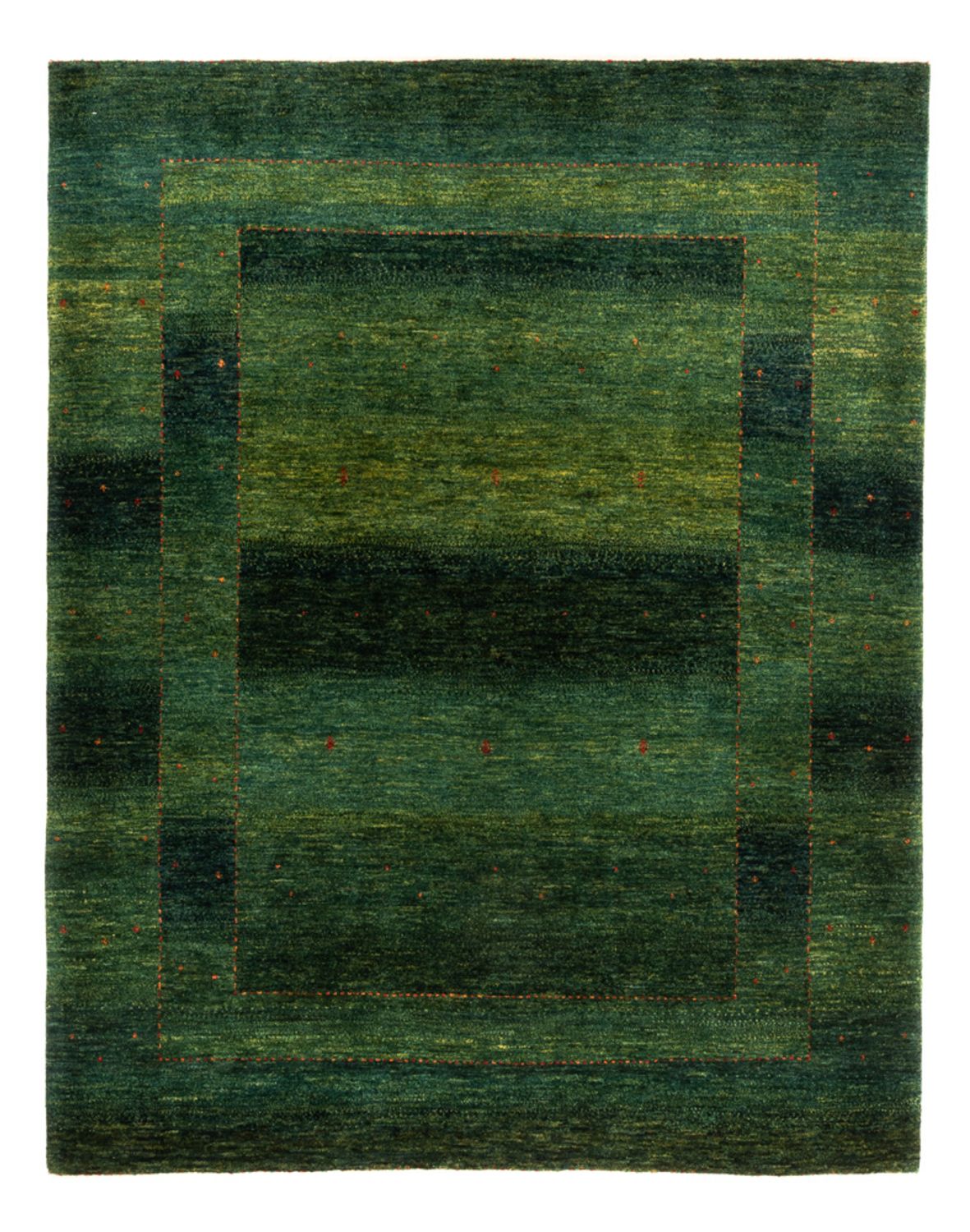 Alfombra Gabbeh - Loribaft Persa - 200 x 160 cm - verde