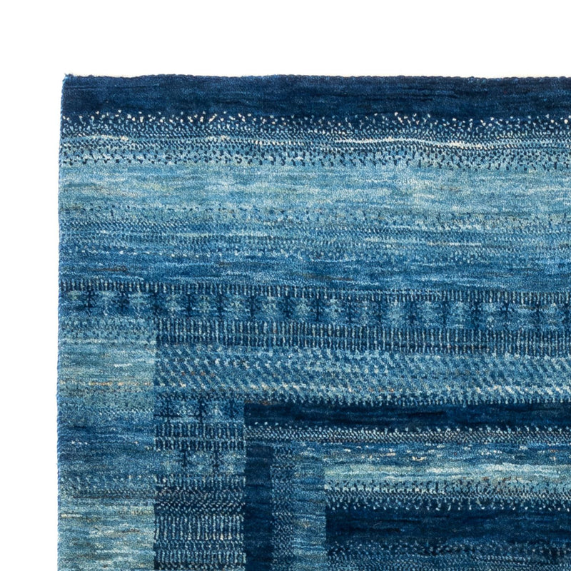 Alfombra Gabbeh - Loribaft Persa - Real - 198 x 158 cm - azul