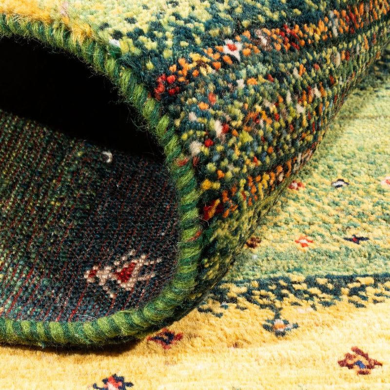 Alfombra Gabbeh - Loribaft Persa - Real - 131 x 86 cm - multicolor