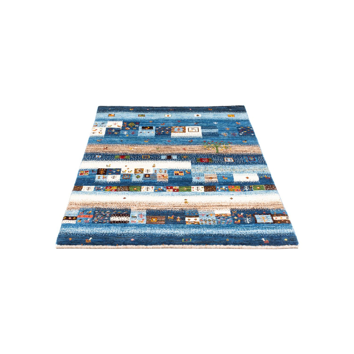Alfombra Gabbeh - Loribaft Persa - Real - 154 x 103 cm - multicolor