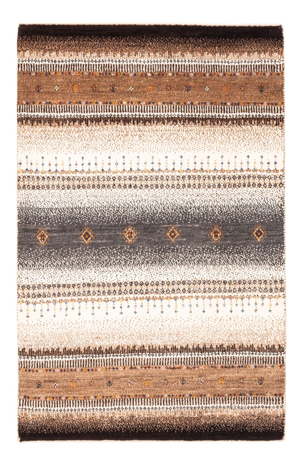 Alfombra Gabbeh - Loribaft Persa - Real - 128 x 85 cm - multicolor