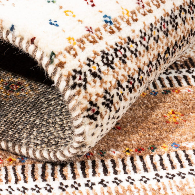Alfombra Gabbeh - Loribaft Persa - Real - 128 x 85 cm - multicolor