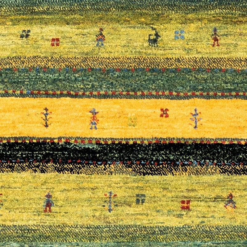 Alfombra Gabbeh - Loribaft Persa - Real - 128 x 85 cm - multicolor